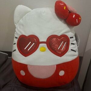 Sanrio Hello Kitty with Red Glasses 16” Squishmallow